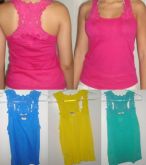 blusa com  detalhe de renda