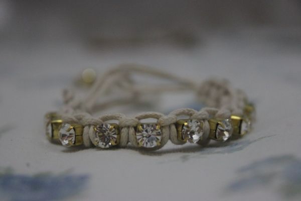 pulseira de strass