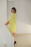Vestido de laise verde limão